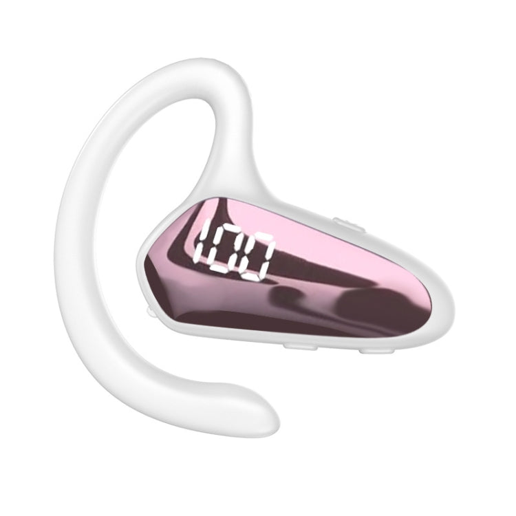 YX02 With Digital Display Hanging Ear Bone Conduction Bluetooth Headset, YX02 Red, YX02 Pink, YX02 Black, YX02 Grey