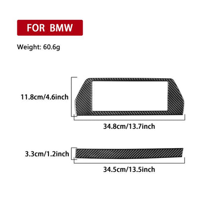 For 2019-2024 BMW 8 Series G14 Right-hand Drive 2pcs /Set Navigation Screen Frame Sticker, Right-hand Drive