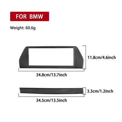 For 2019-2024 BMW 8 Series G14 Left-hand Drive 2pcs /Set Navigation Screen Frame Sticker, Left-hand Drive