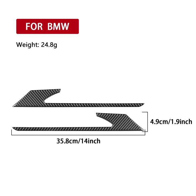 For 2019-2024 BMW 8 Series G14 Left and Right Drive 2pcs /Set Rear Fog Light Eyebrow Sticker