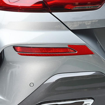 For 2019-2024 BMW 8 Series G14 Left and Right Drive 2pcs /Set Rear Fog Light Eyebrow Sticker
