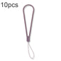 10pcs  Silicone Woven Pattern  Cell Phone Lanyard Anti-loss Hand Rope