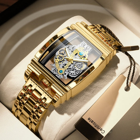 BINBOND B5011 Gear Hollow Outdoor Waterproof Luminous Men Business Watches