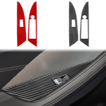 For 2019-2024 BMW 8 Series G14 2pcs /Set Right-hand Drive Glass Lift Convertible Stickers, Right-hand Drive