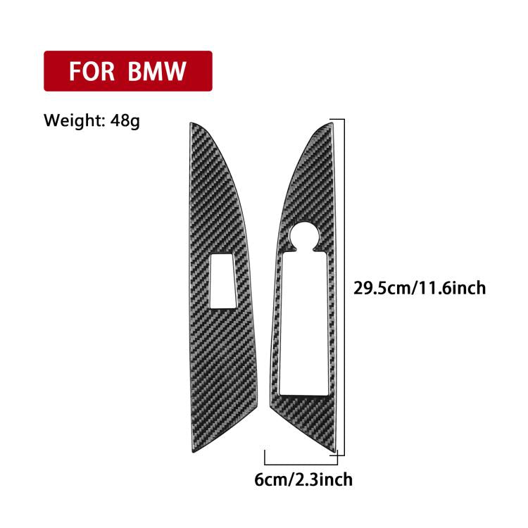 For 2019-2024 BMW 8 Series G14 2pcs /Set Right-hand Drive Glass Lift Convertible Stickers, Right-hand Drive