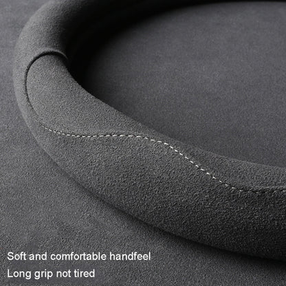 Turned Fur D Type Steering Wheel Cover, Turned Fur Black Red, Turned Fur Black Gray, Turned Fur Black Blue, Turned Fur Gray, Turned Fur Carbon Gray