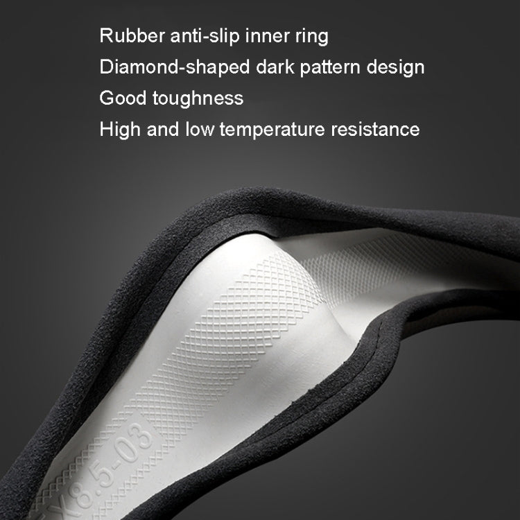 Turned Fur D Type Steering Wheel Cover, Turned Fur Black Red, Turned Fur Black Gray, Turned Fur Black Blue, Turned Fur Gray, Turned Fur Carbon Gray