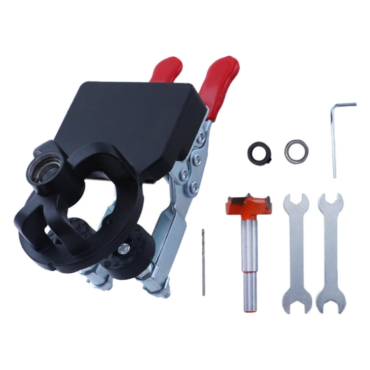 8 In 1 Aluminum Alloy 35mm Hinge Opener Hinge Punch Positioning Tool, 8 In 1