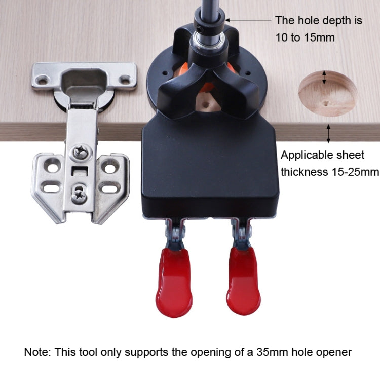 8 In 1 Aluminum Alloy 35mm Hinge Opener Hinge Punch Positioning Tool, 8 In 1