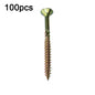 RUITOOL T25 100pcs Woodworking Screws Torx Self Tapping Screws