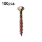 RUITOOL T25 100pcs Woodworking Screws Torx Self Tapping Screws