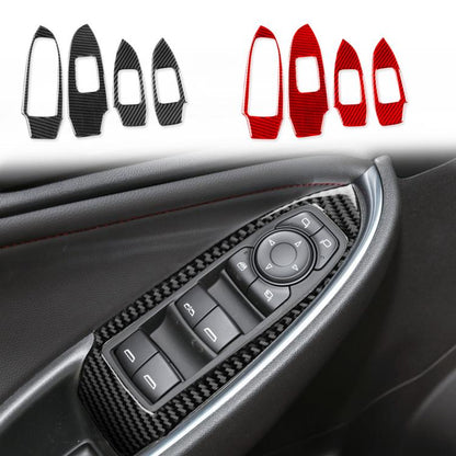 For Chevrolet Malibu 2016-2024 4pcs /Set Left-hand Drive Lift Button Sticker