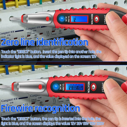ANENG VD700 2pcs Sound and Light Alarm Non-contact Digital Display Sensor Multi-function Test Pen, Digital Display Pen (Black Red), Digital Display Pen (Yellow Green), Digital Display Pen (Black Yellow)