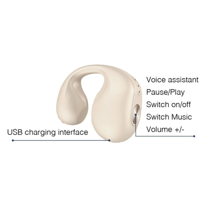 Dual Ear Bone Conduction Wireless Bluetooth Earphones Ear Clip Wear Mini Sport