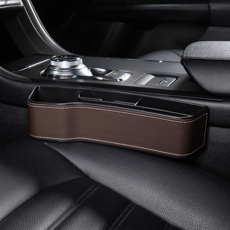 Car Crevice Storage Box Seat Decoration Finishing Box, Black Leather Principal Driver, Black Leather Co-pilot, Beige Leather Principal Driver, Beige Leather Co-pilot, Mocha Brown Leather Principal Driver, Mocha Brown Co-pilot, Red Suede Principal Drive...
