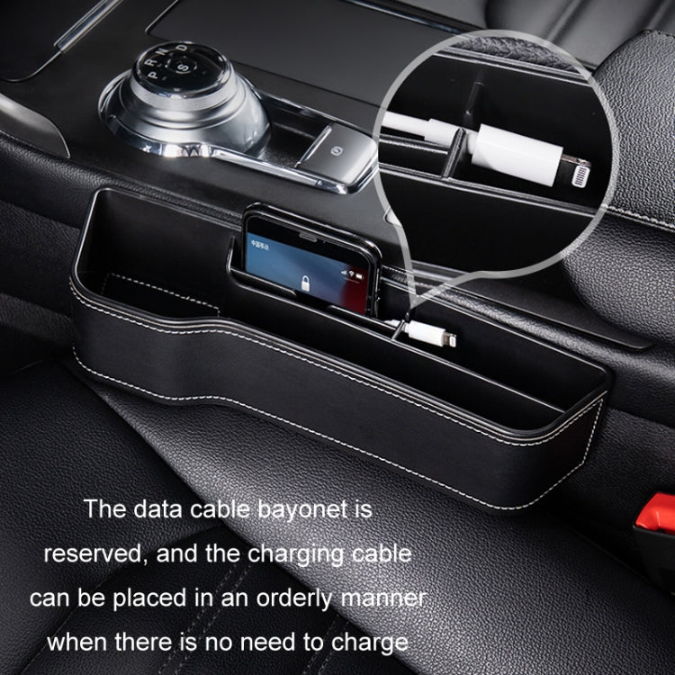 Car Crevice Storage Box Seat Decoration Finishing Box, Black Leather Principal Driver, Black Leather Co-pilot, Beige Leather Principal Driver, Beige Leather Co-pilot, Mocha Brown Leather Principal Driver, Mocha Brown Co-pilot, Red Suede Principal Drive...