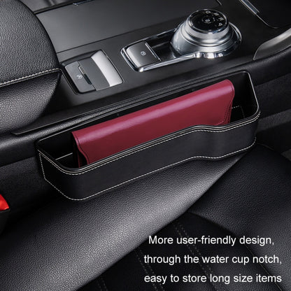 Car Crevice Storage Box Seat Decoration Finishing Box, Black Leather Principal Driver, Black Leather Co-pilot, Beige Leather Principal Driver, Beige Leather Co-pilot, Mocha Brown Leather Principal Driver, Mocha Brown Co-pilot, Red Suede Principal Drive...