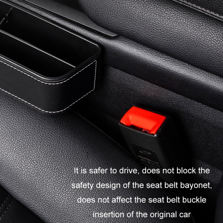 Car Crevice Storage Box Seat Decoration Finishing Box, Black Leather Principal Driver, Black Leather Co-pilot, Beige Leather Principal Driver, Beige Leather Co-pilot, Mocha Brown Leather Principal Driver, Mocha Brown Co-pilot, Red Suede Principal Drive...