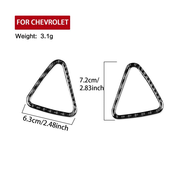For Chevrolet Malibu 2016-2024 2pcs /Set Left-hand Drive Instrument Vent Decorative Sticker