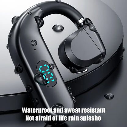 T50 Bluetooth 5.3 Wireless Headphone Single Ear Digital Display Stereo Earbuds