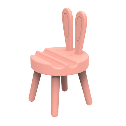 Cartoon Chair Shape Desktop Mobile Phone Holder Cute Mini Universal Phone Rack, Rabbit(Pink), Rabbit(Green)