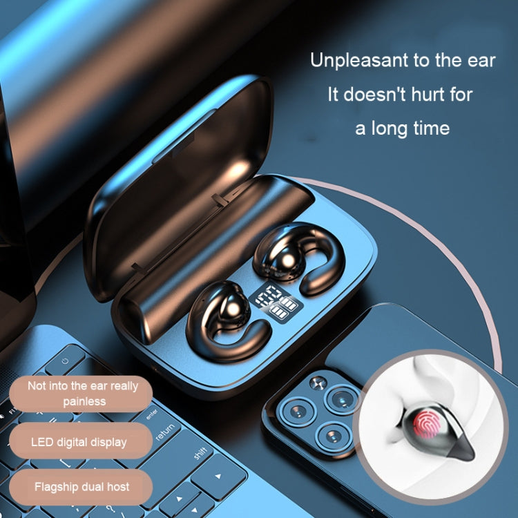 Wireless Ear Clip Noise Reduction Bluetooth Headphone Bone Conduction No Delay Headset
