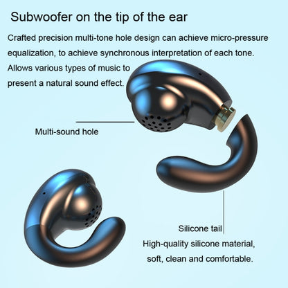 Wireless Ear Clip Noise Reduction Bluetooth Headphone Bone Conduction No Delay Headset