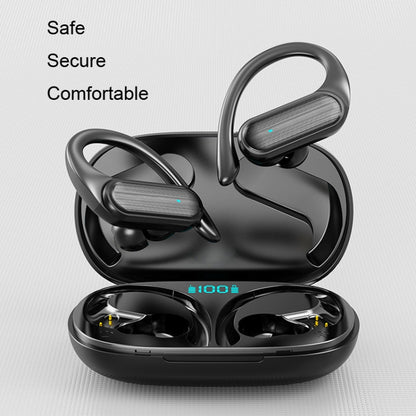 LED Digital Display Wireless Ear-Mounted Noise Reduction Bluetooth Headset