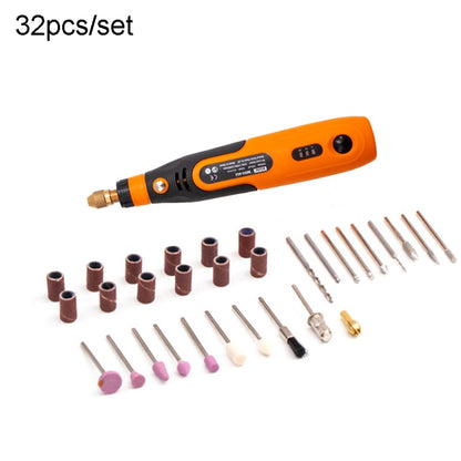 HILDA 3.6V Electrical Grinder Pen Precision Carving Micro Power Drill, Rotary Tool, 32 In 1, 46 In 1