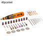 HILDA 3.6V Electrical Grinder Pen Precision Carving Micro Power Drill, Rotary Tool, 32 In 1, 46 In 1
