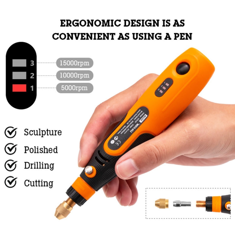 HILDA 3.6V Electrical Grinder Pen Precision Carving Micro Power Drill, Rotary Tool, 32 In 1, 46 In 1