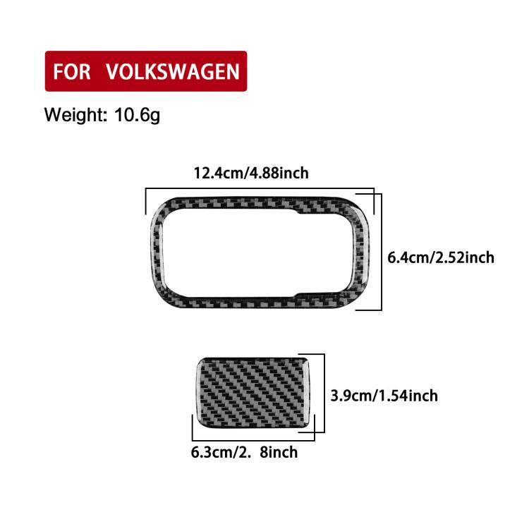 For Volkswagen Sagitar 2019-2023 2pcs /Set Left-hand Drive Co-pilot Handle Panel Sticker