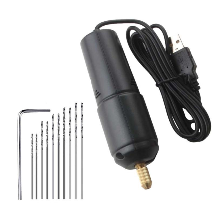 USB Interface 360 Mini Electric Drill Manual Glue Drilling Electric Drill, Bare Metal, Drill+4pcs Wrench, Drill+10pcs Wrench, Drill+4pcs Wrench+100pcs Nails, Drill+4pcs Wrench+100pcs Nails+Clamp Bed+20pcs Key Ring