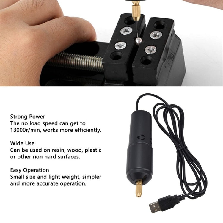USB Interface 360 Mini Electric Drill Manual Glue Drilling Electric Drill, Bare Metal, Drill+4pcs Wrench, Drill+10pcs Wrench, Drill+4pcs Wrench+100pcs Nails, Drill+4pcs Wrench+100pcs Nails+Clamp Bed+20pcs Key Ring
