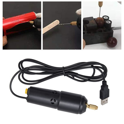 USB Interface 360 Mini Electric Drill Manual Glue Drilling Electric Drill, Bare Metal, Drill+4pcs Wrench, Drill+10pcs Wrench, Drill+4pcs Wrench+100pcs Nails, Drill+4pcs Wrench+100pcs Nails+Clamp Bed+20pcs Key Ring