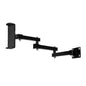 Wall Mount Tablet Cell Phone Stand Long Arm Stretchable Holder for 4-13 Inch Devices