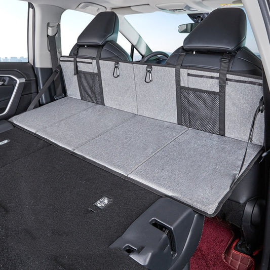 Car Camping Bed Folding Board SUV Rear Row Extension Board For Tesla, Gray, Black, Gray Embossed, Black Embossed