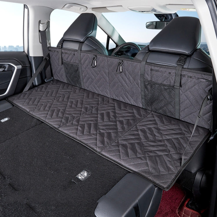 Car Camping Bed Folding Board SUV Rear Row Extension Board For Tesla, Gray, Black, Gray Embossed, Black Embossed