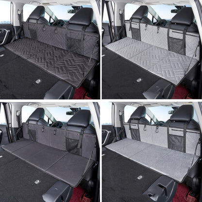 Car Camping Bed Folding Board SUV Rear Row Extension Board For Tesla, Gray, Black, Gray Embossed, Black Embossed