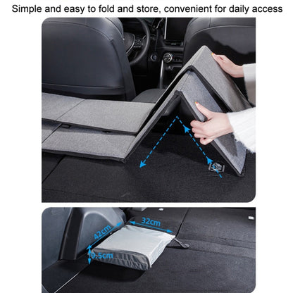 Car Camping Bed Folding Board SUV Rear Row Extension Board For Tesla, Gray, Black, Gray Embossed, Black Embossed