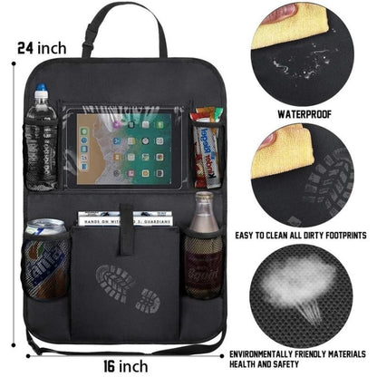 Car Seatback Organiser Storage Hanging Bag, Car Seatback Organiser