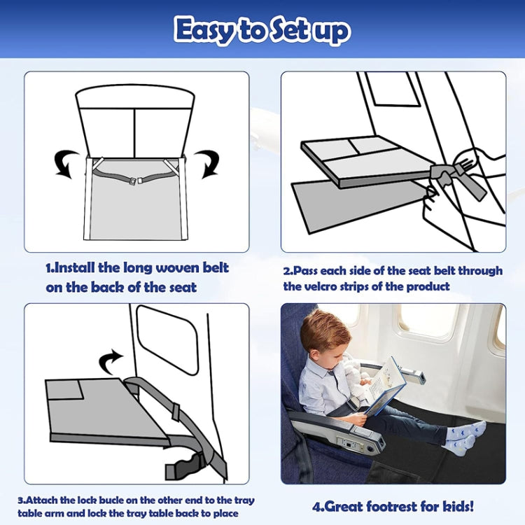 Kids Airplane Seat Extender Portable Travel Seat Cushion