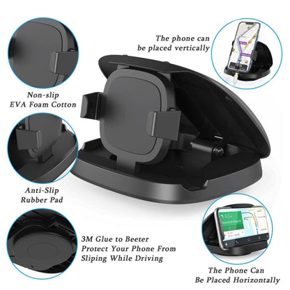 360 Degree Rotating Suction Cup Car Dashboard Mobile Phone Holder