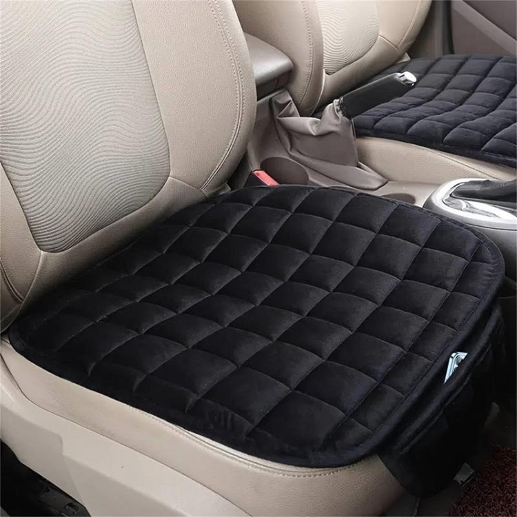 Car Winter Backless Plush Non-slip Non-binding Seat Cushion, Front Row Beige, Front Row Red, Front Row Black, Front Row Coffee