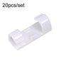 20pcs /Set Medium Self-Adhesive Cable Organizer Clip Network Cord Fixed Storage Clamp