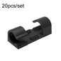 20pcs /Set Medium Self-Adhesive Cable Organizer Clip Network Cord Fixed Storage Clamp