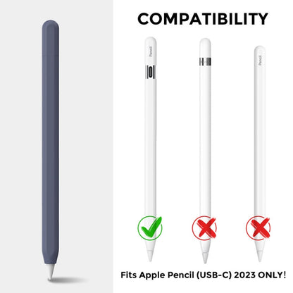 For Apple Pencil (USB-C) AhaStyle PT65-3 Silicone Same Color Protective Case