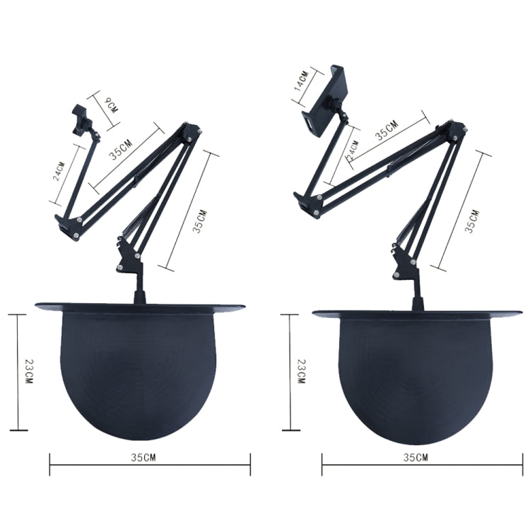 Clip-free Hidden Cantilever Lazy Phone / Tablet Holder Bedside Desktop Live Stand