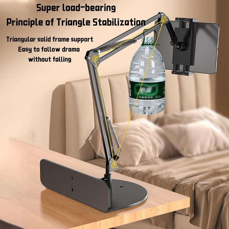 Clip-free Hidden Cantilever Lazy Phone / Tablet Holder Bedside Desktop Live Stand