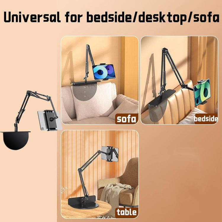 Clip-free Hidden Cantilever Lazy Phone / Tablet Holder Bedside Desktop Live Stand